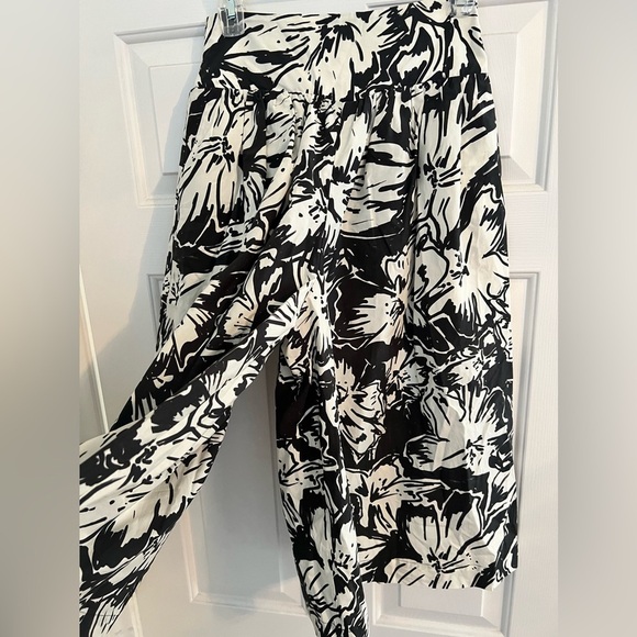 Bluebird Canyon Cade Midi Dress size Small color is black & ivory elastic waist - Picture 5 of 14